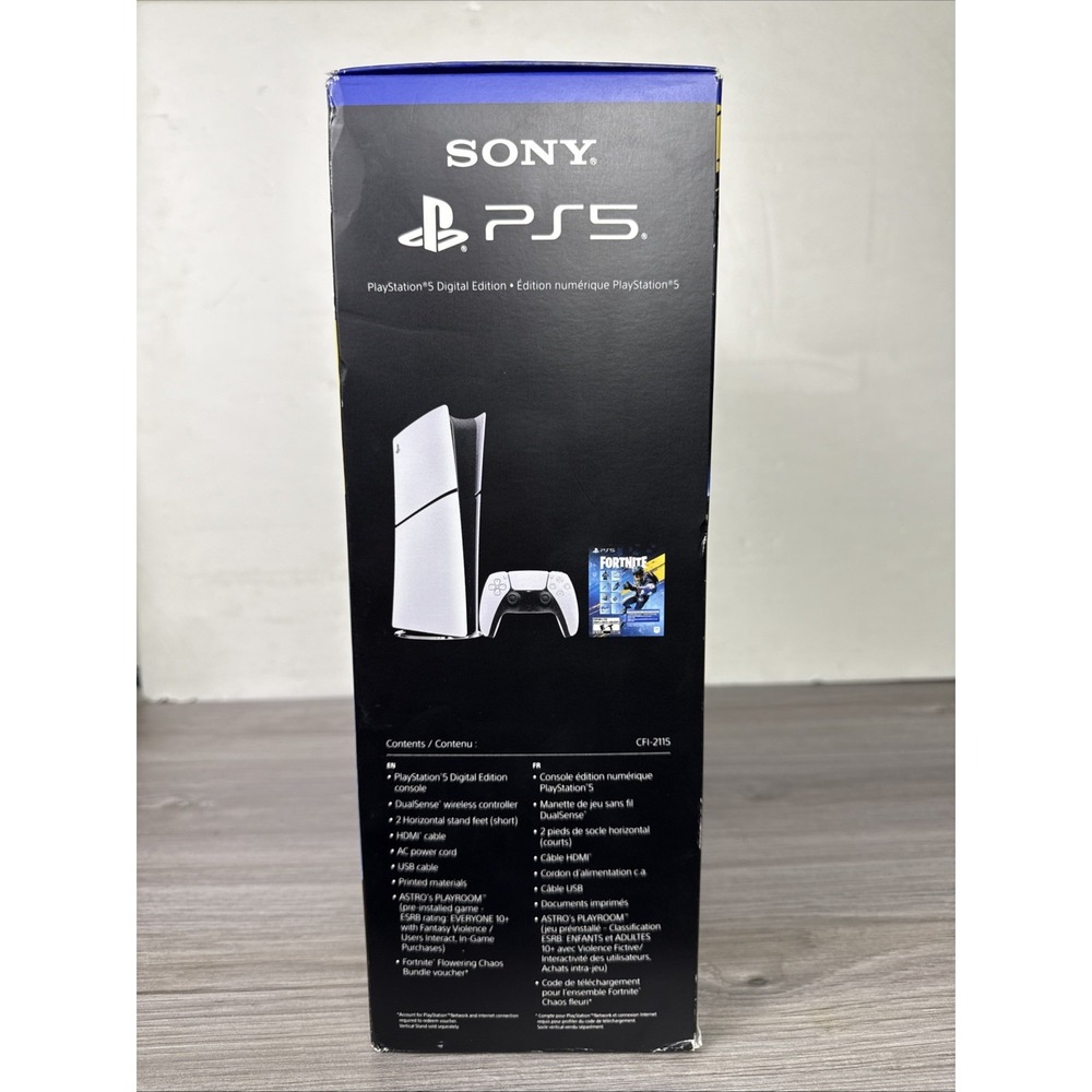 Sony PlayStation 5 Slim Digital Edition Fortnite Flowering Chaos Bundle 1TB SSD - Picture 2 of 6